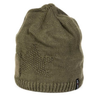 Finmark WINTER HAT Dámská zimní pletená čepice, khaki, velikost