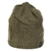 Finmark WINTER HAT Dámská zimní pletená čepice, khaki, velikost