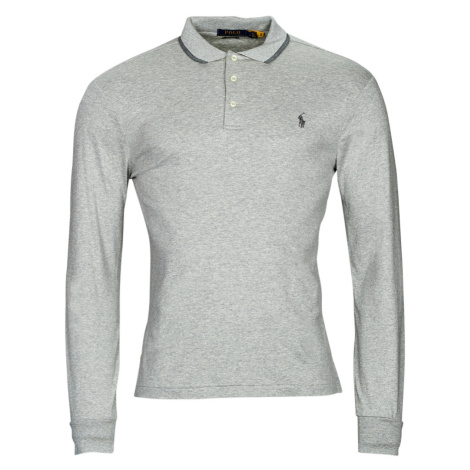 Polo Ralph Lauren K224SC53C-LSKCSLM1-LONG SLEEVE-POLO SHIRT Šedá