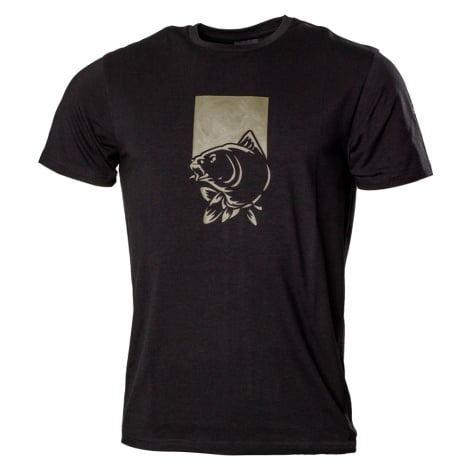 Nash tričko make it happen t shirt fish logo black