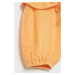 Dětské bavlněné šortky United Colors of Benetton oranžová barva, hladké