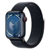 Apple Watch Series 9 41mm Cellular Temně inkoustový hliník s temně inkoustovým provlékacím řemín