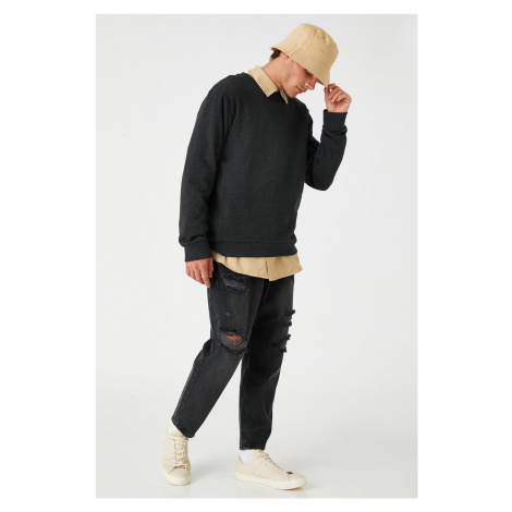 Koton Basic Sweatshirt Crew Neck