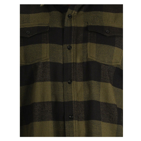 Burnside Dámská flanelová košile BU5210 Army - Black -Checked