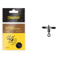 Delphin Obratlík Inline Swivel with Rubber Stopper