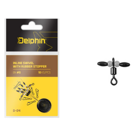 Delphin Obratlík Inline Swivel with Rubber Stopper