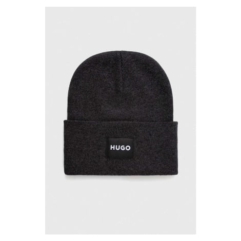 Čepice HUGO šedá barva Hugo Boss