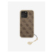 Guess 4G Charm Zadní Kryt pro iPhone 13 Pro Brown