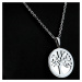Dámský náhrdelník z chirurgické oceli Tree of life , stříbrný