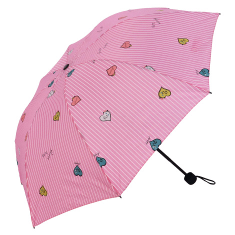 Deštník Hearty, růžový Delami
