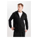 DEFACTO Regular Fit Hooded Cardigan with Soft Fuzzy Inside