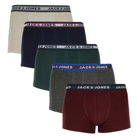 5PACK pánské boxerky Jack and Jones vícebarevné (12165348) Jack & Jones