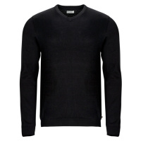 Jack & Jones JJEBASIC KNIT V-NECK Černá