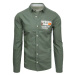 Pánská zelená košile Dstreet DX2277