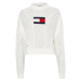 Tommy Jeans Sweater - TJW OVRSZD FLAG STITCH SWEATER white