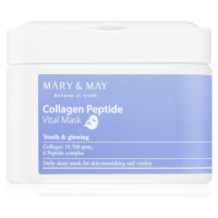 MARY & MAY Collagen Peptide Vital Mask sada plátýnkových masek s protivráskovým účinkem 30 ks