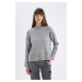 DEFACTO Soft Texture Crew Neck Sweater