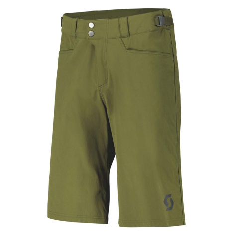 SCOTT Cyklistické kalhoty krátké bez laclu - TRAIL FLOW - zelená