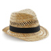 Beechfield Slaměný klobouk Summer Trilby