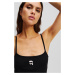 Top karl lagerfeld ikon patch tank top black