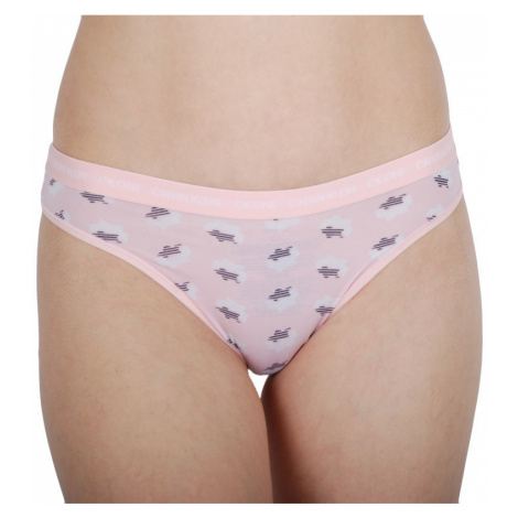 Dámské kalhotky brazilky CK ONE růžové (QD3797E-J72) Calvin Klein | Modio.cz