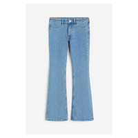 H & M - Flared Leg Low Jeans - modrá