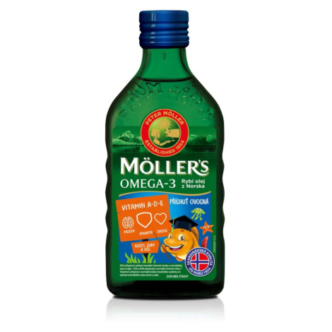 Mollers Omega 3 ovocná příchuť 250 ml Möller´s