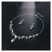 Éternelle Luxusní souprava šperků Swarovski Elements Magdelain SET2065-TL307-1 Stříbrná 43 cm + 