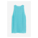 H & M - Plážové šaty v háčkovaném vzhledu - tyrkysová
