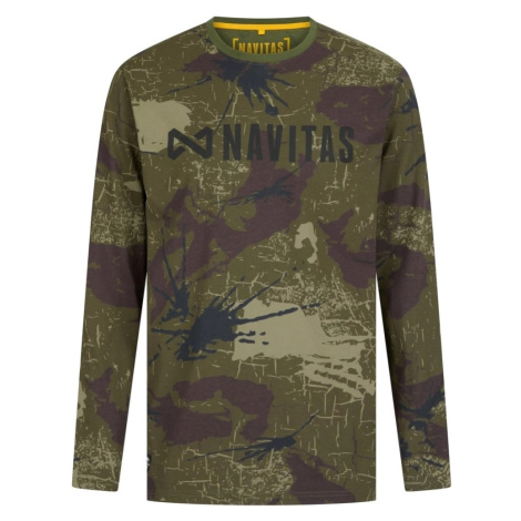 Navitas tričko identity camo long sleeve tee