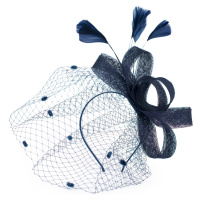 Art Of Polo Woman's Fascinator cz22171 Navy Blue