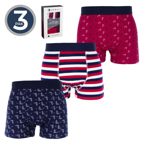 Boxerky Moraj MBX650-007/3 Barva: Modrá - tmavě