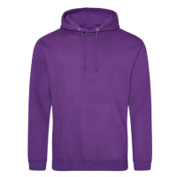 Just Hoods Unisex mikina s kapucí JH001 Purple