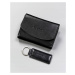 Dárková sada: dámská kožená peněženka a klíčenka