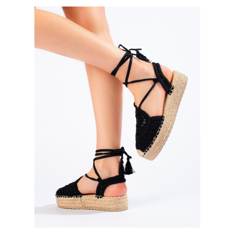 boho espadrilky na platformě