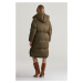 KABÁT GANT FULL LENGTH DOWN COAT DARK CACTUS