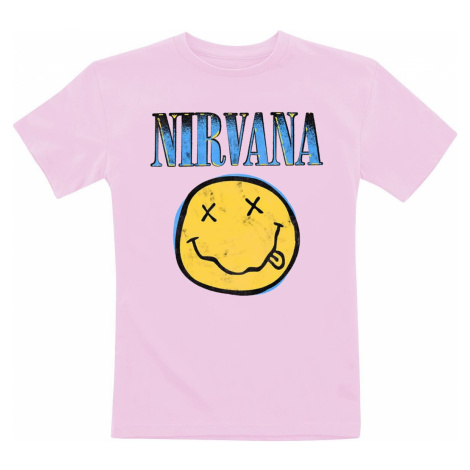 Nirvana Kids - Gradient detské tricko světle růžová