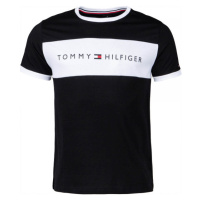 Tommy Hilfiger CN SS TEE LOGO FLAG Pánské tričko, černá, velikost
