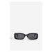 H & M - Hranaté sluneční brýle - černá