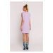 Světle fialové bavlněné šaty M789
