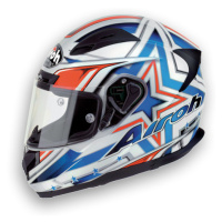 AIROH T600 Street TS655 INTG helma bílá/modrá/oranžová