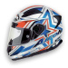 AIROH T600 Street TS655 INTG helma bílá/modrá/oranžová