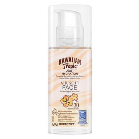 Hawaiian Tropic opalovací krém na obličej Silk AirSoft Face SPF 30, 50 ml