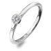 Hot Diamonds Luxusní stříbrný prsten s topazem a diamantem Willow DR206 58 mm