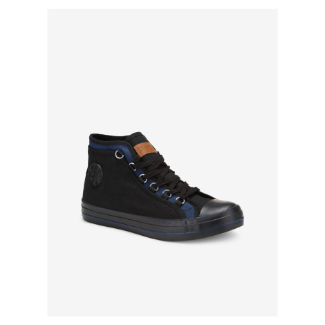 Černé pánské sneakers boty Ombre Clothing T375
