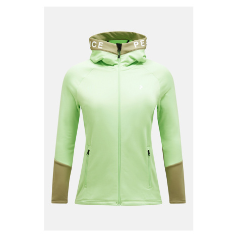 Mikina peak performance w rider zip hood vivid green