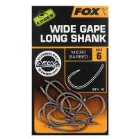 Fox Háčky Wide Gape Long Shank 10ks - vel.6