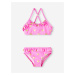 Růžové holčičí vzorované plavky name it Zuma - Holky