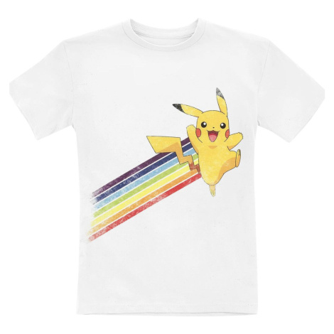Pokémon Kids - Pikachu - Rainbow detské tricko bílá | Modio.cz