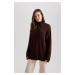 DEFACTO Regular Fit Stand Collar Sweater Tunic